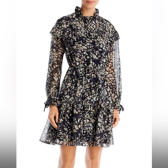 BOSS - Denada Ruffled Dress - US Size 4 - Picture 3 of 6